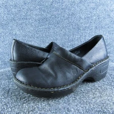Born Women's  Clog Black Leather Size 6.5M Gently Used 2025