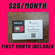 T-Mobile Prepaid $25 Plan ESIM/SIM Card Unlimited Talk,Text,8GB Data 30 Days
