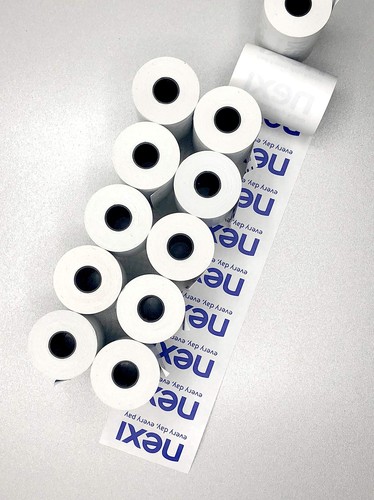 Lot de 50 rouleaux de papier thermique pour poss boîtes de rouleaux de papie... - Afbeelding 5 van 5