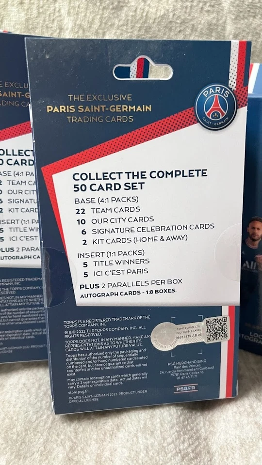 2021-22 Topps PSG Paris Saint Germain Team Sets w/ ON CARD AUTOS, FREE SHIPPING - Image 4 of 4