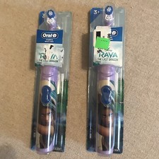 Lot of 2 -- Oral-B Disney Raya and The Last Dragon Battery Toothbrushs
