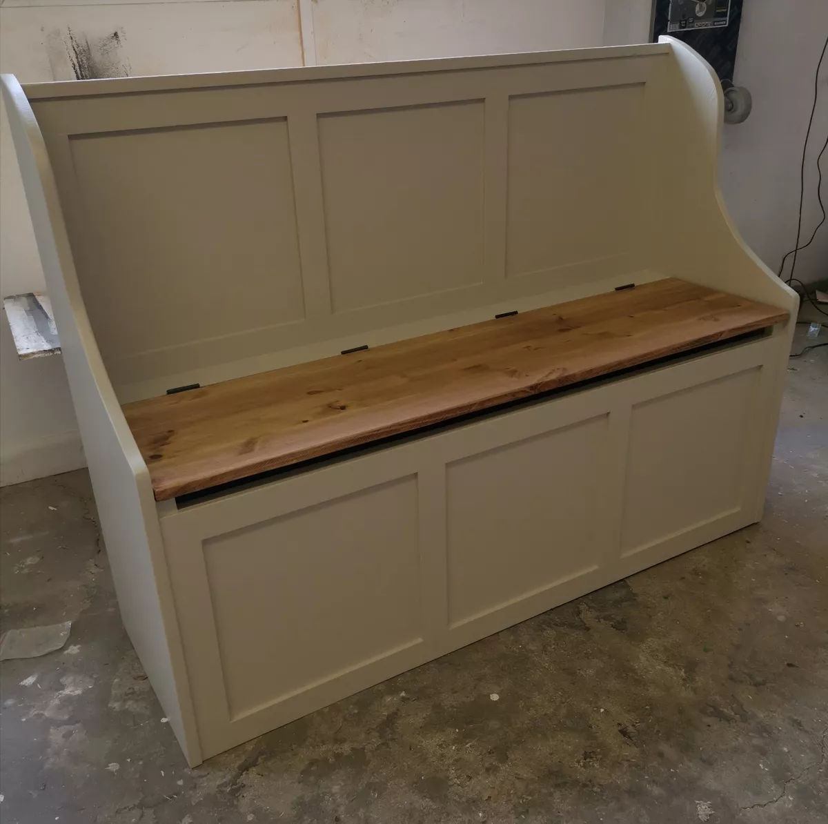 HANDMADE SOLID PINE 4FT MODERN SHAKER STYLE MONKS BENCHES ALL SIZES AVAILABLE