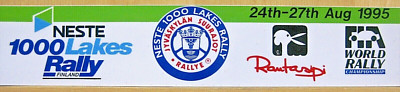 Rally Event Sticker NESTE Rallye The 1000 Lakes Finland 1995 WRC Finland 359