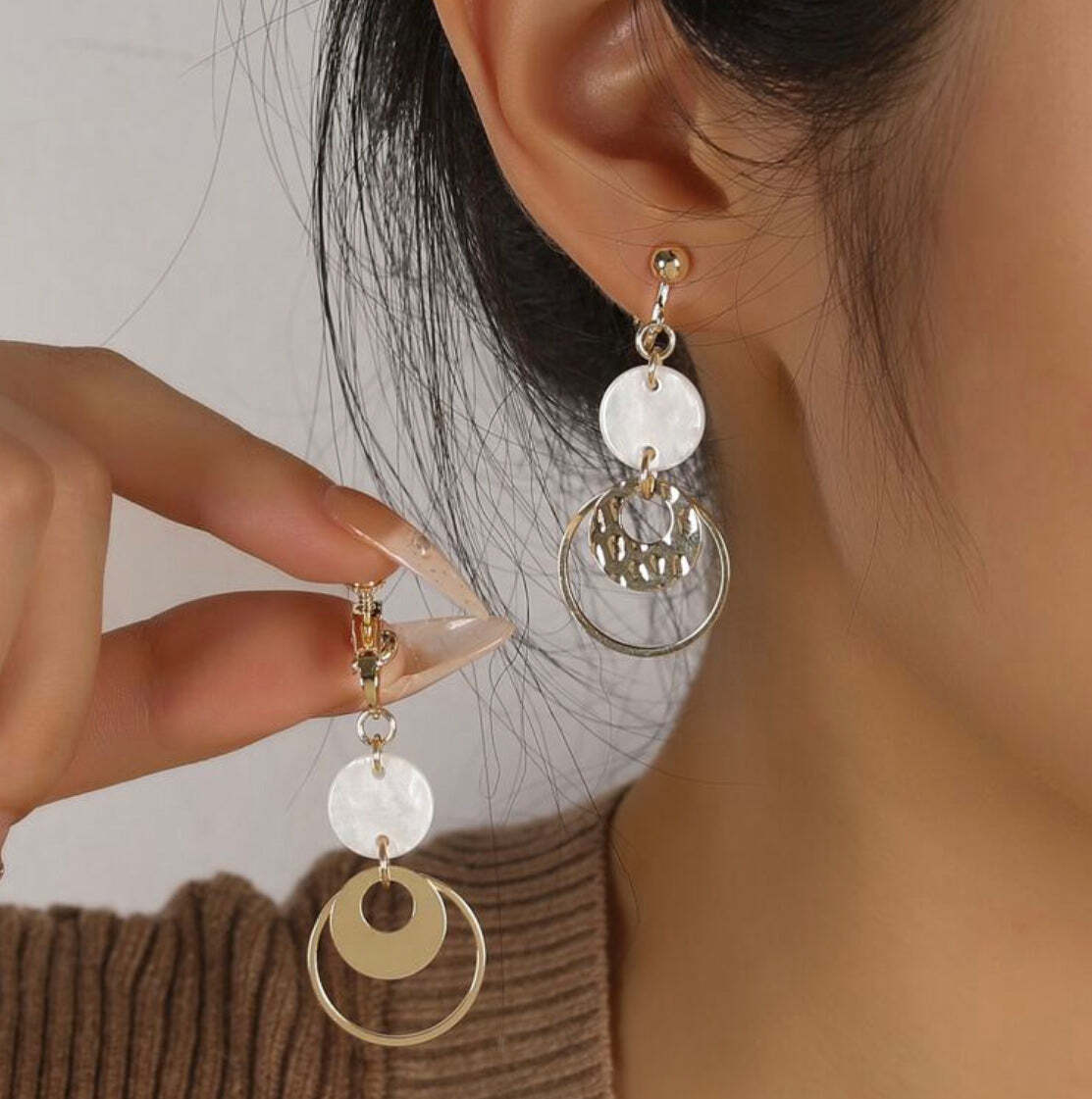 Alhudapk Com Childrens White Gold Hoop Earrings Dangle Earrings