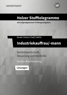 Holzer Stofftelegramme Baden-Württemberg   Industriekauffrau/-mann