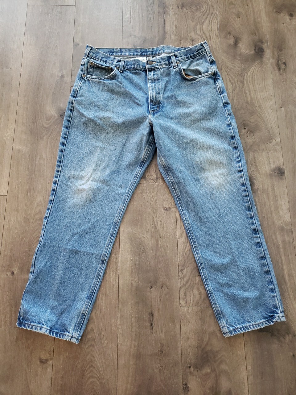 Men’s Carhartt B17 STW Jeans Size 40x30 Straight Leg Relaxed Fit Light