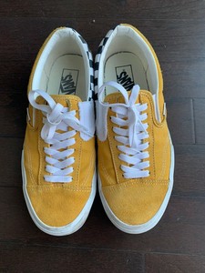 vans slip on cap yellow