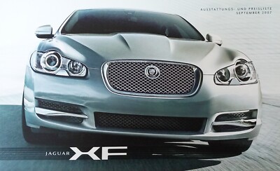 Jaguar XF Preisliste 09/07 Prospekt Brochure Catalogue Broszura Folleto