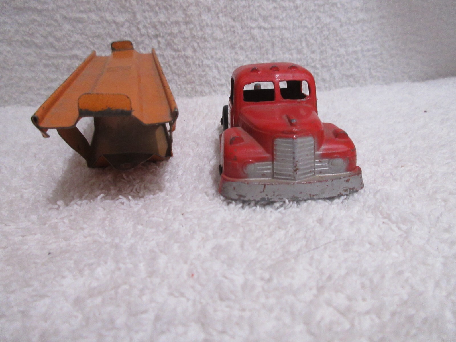 vintage Tootsie Toy semitruck and transport trailer lot B eBay