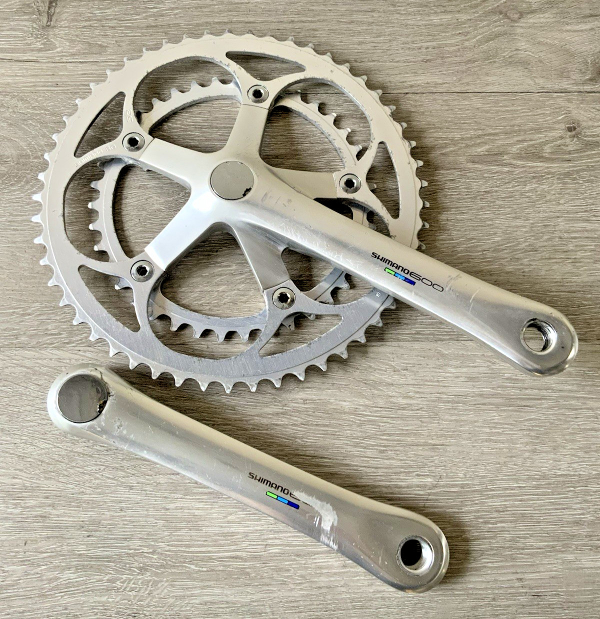 SHIMANO 600 ULTEGRA CRANKSET DOUBLE 6400 53-39 TOOTH 172.5 M