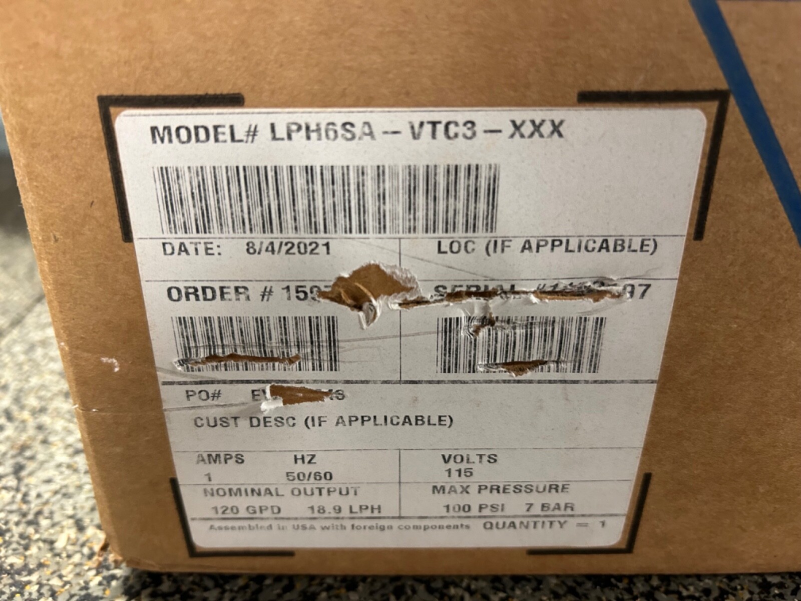 pulsatron metering pump LPH6SA-VTC3