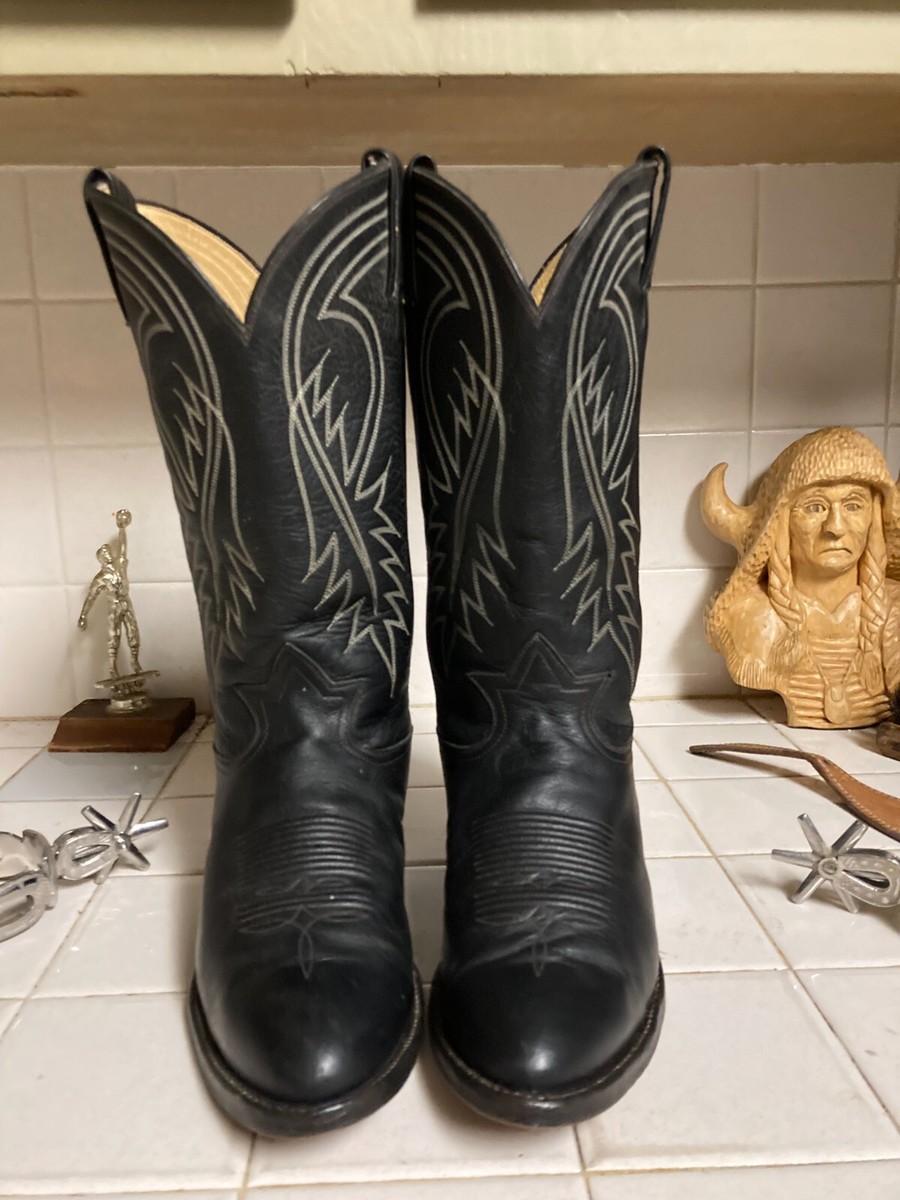 Vintage Tony Lama 5004 Western Cowboy Dancehall Rodeo Ranch Boots