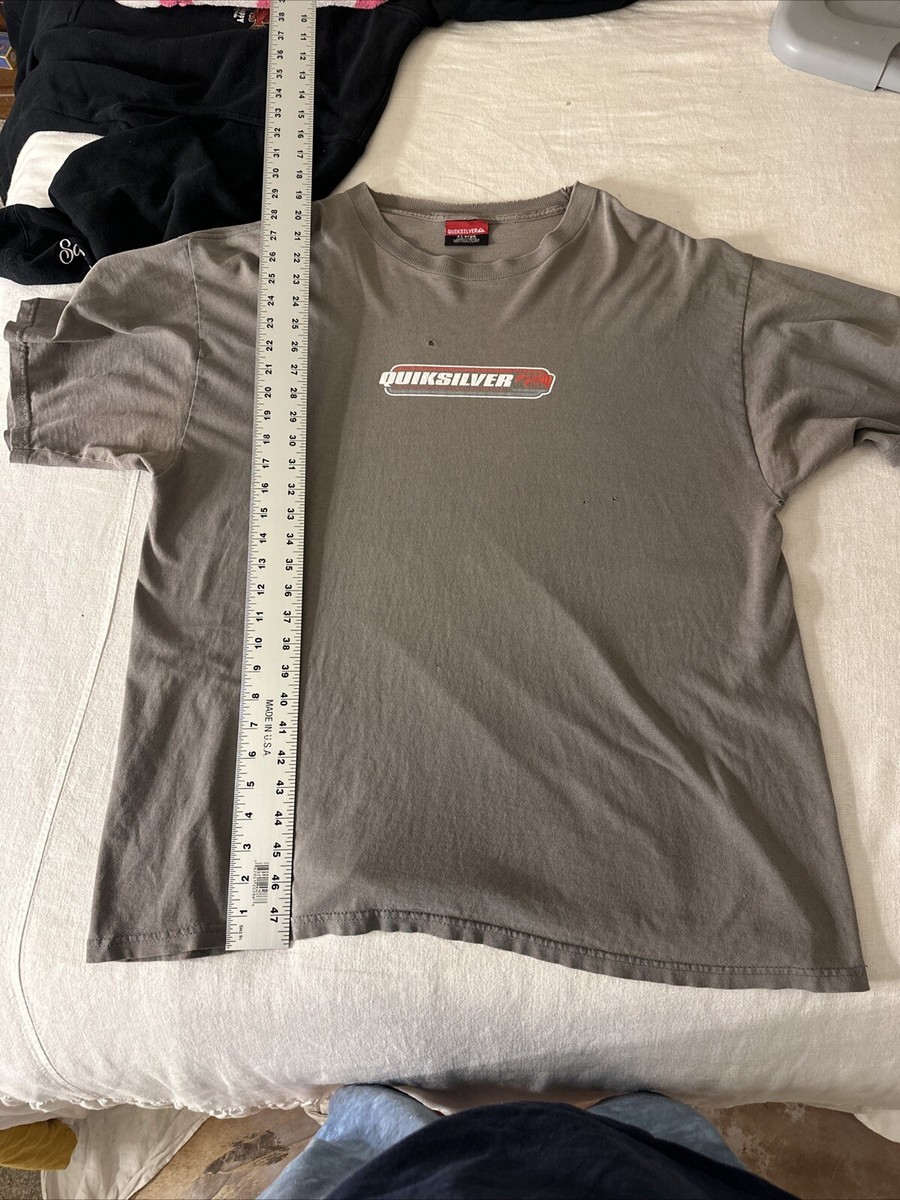 Men's Vintage Late 90s QuickSilver Surfwear Size XL Grey