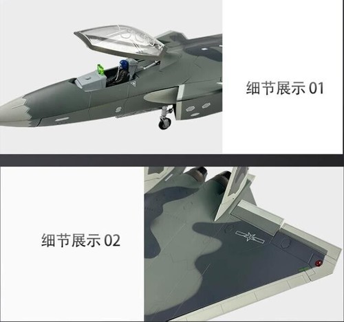 1:32 70CM China J-20 Stealth Fighter Aeroplane Diecast Military Aircraft Model - Afbeelding 8 van 16