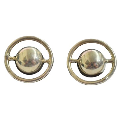 Halo Design Kugel Ohrstecker Sterlingsilber (Gewichte variieren 12-14g)