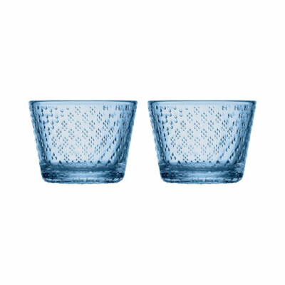 Iittala Tumbler Tundra Aqua 160ml Pair Set Blue Dessert Cup Rock Glass |  eBay
