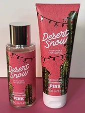 Victoria's Secret PINK Desert Snow Scented Mist + Lotion Set. NEW!!!