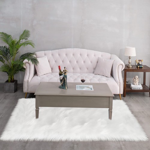 Latepis Faux Fur Sheepskin Area Rugs Soft Shaggy Carpet for Living Room Bedroom - Picture 22 of 219