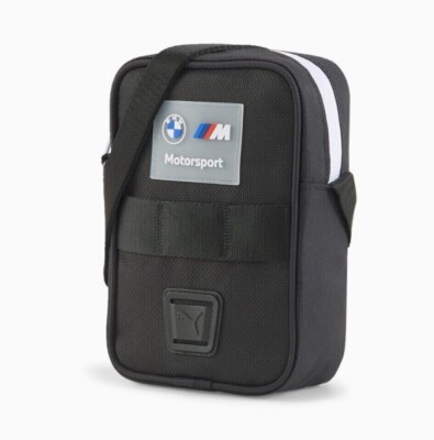 NWT Puma BMW MOTORSPORTS PORTABLE BAG Crossbody Messenger BLACKOUT Small 7.5''x5''