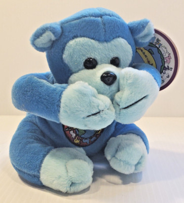 Peaceables Frank Plush Blue Monkey Limited Edition 03825 with tags
