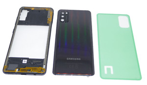 Samsung Galaxy A41 SM-A415F Akkudeckel Cover Mittelrahmen Rahmen Frame Black