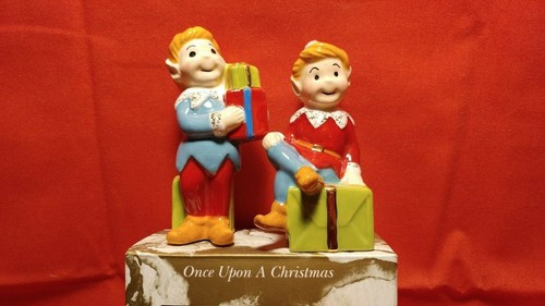 KATHY IRLAND "ONCE UPON A CHRISTMAS ELF SALZ & PFEFFERSTREUER SET" -- NEU IM KARTON - Bild 1 von 5