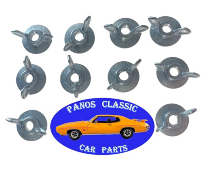 GM Washer Based Wing Nut 1/4''-20 Thread Size 3/4'' Washer Diameter Zinc 10pcs 232