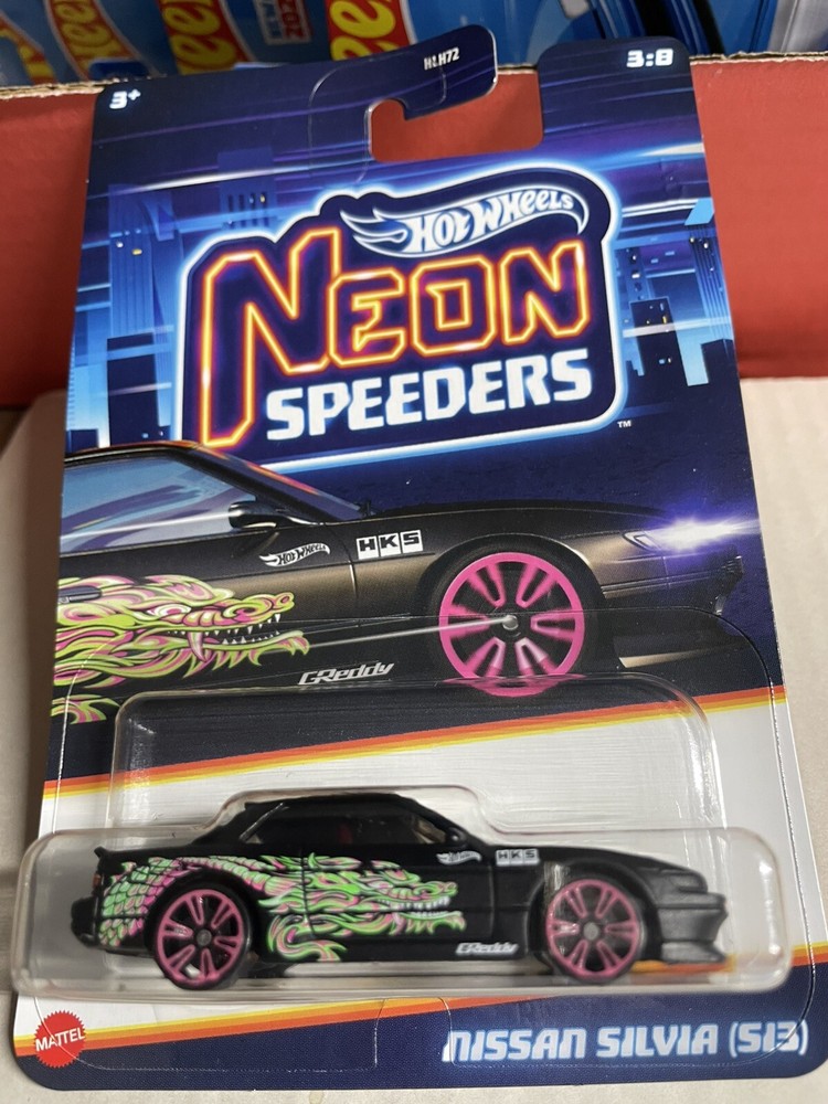 HTF 2025 Hot Wheels NISSAN SILVIA S13 NEON SPEEDERS!