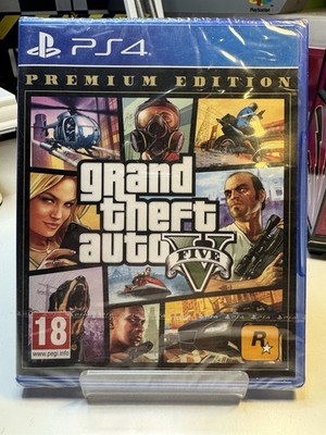 Neu Grand Theft Auto V 5 Premium Edition PS4 Sony inkl GTA 5 Online UK PAL Spiel