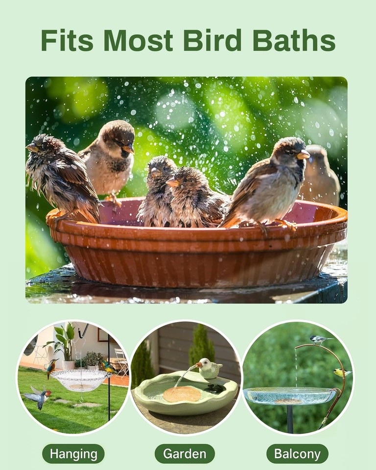 Solar Disc Bird Bath Purification Disk Pure Copper Outside Winter Solar Power ...