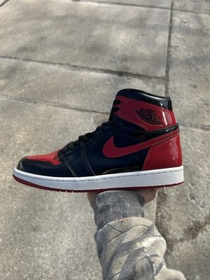Jordan 1 Retro High Patent Bred Size 10.5 Used Original All