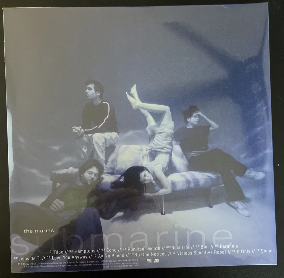 THE MARIAS SUBMARINE CLEAR VINYL LP LIMITED EDITION NEW SEALED MINT - Image 2 of 2