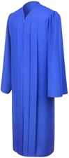 Matte Royal Blue High School/Bachelor Graduation Gown