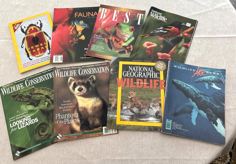 Animal Wildlife Flora Fauna Nature Conservation Magazine Lot of 8 Photography