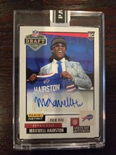 Maxwell Hairston 2025 Panini Instant NFL Draft Night Signed Auto /99 Rookie QTY