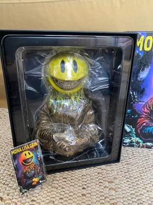 NEW Funko Ron English Mona Lisa Grin Gold Vinyl Figure Popaganda Art Toy 206/500