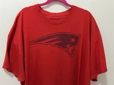 New England Patriots Shirt Mens Size 3XL Red NFL Team Apparel Football Logo