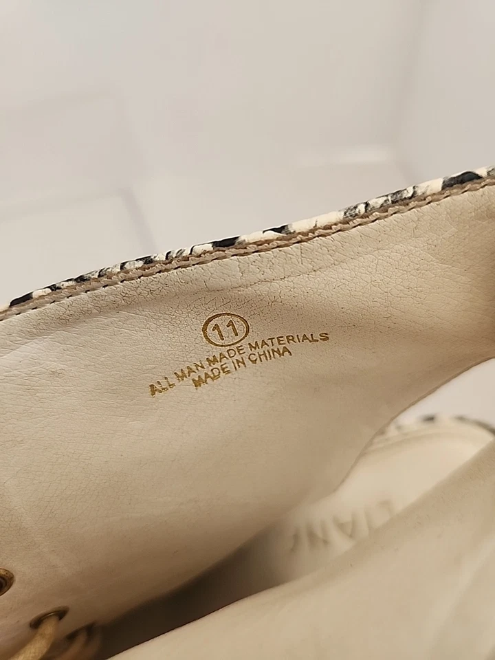 Сандалии на каблуке со змеиным принтом корсет Liliana на шнуровке размер 11 - Изображение 4 из 4