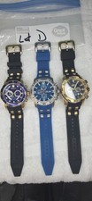 Lot of 3 Different Invicta Men Watches Nice Lot D