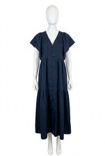 Entro Twirl-Worthy Flutter Sleeve Tiered Midi Dress Size S