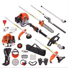 VEVOR 52CC 6‑in‑1 Gas Trimmer Set – Hedge, Saw, Weed & Brush Cutter
