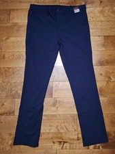 Galaxy by Harvic Men's Super Stretch Slim-Fit Chino Pants Navy 36x32 NWT NEW