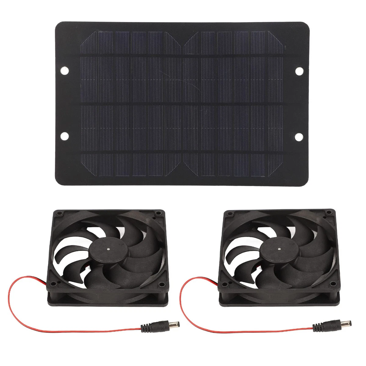 Lüfter mit Solarpanel-Antrieb, 6V 2W Tragbarer Mini-Solarventilator, USB- Solar-Abluftventilator, Outdoor Camping Wohnwagen Yacht Gewächshaus Hundehütte Hühnerstall Ventilator, Auto-Belüftungssystem