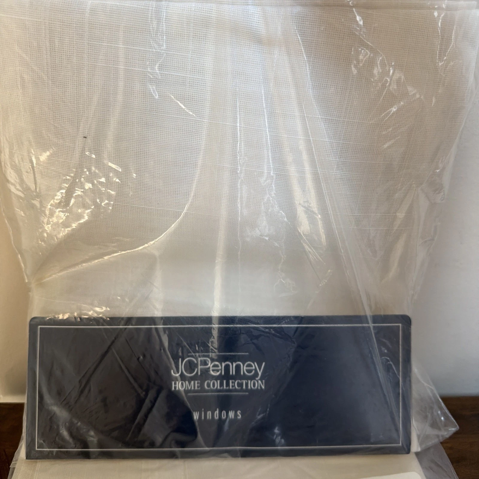 JCPenney Home Collection Panel 56x 54 Lynette Soft Cream Curtains