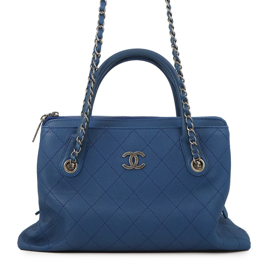 Chanel — CHANEL Wild Stitch 2WAY ChainShoulder Calfskin Blue A94850