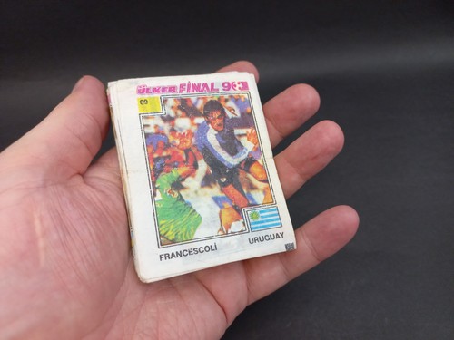 Vintage Bubble Chewing Gum Wrappers FINAL 90 set 69 pcs.Football Gum Liners 1990 - Picture 10 of 10
