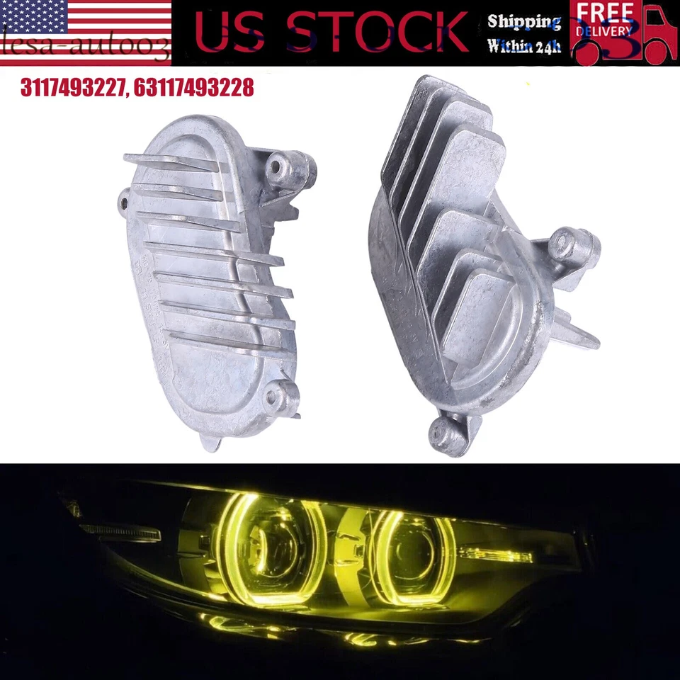 For BMW F32 F33 LCI 430i 430iX 440i/iX Yellow Angel Eyes DRL Modules Headlight Foto 2 de 4