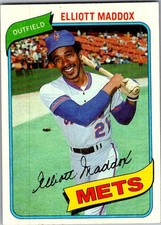 1980 Topps - Elliott Maddox #707 - New York Mets