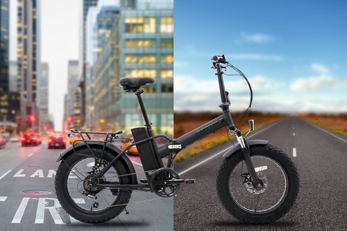 Fortis Shimano 6-Speed 20" Fat Tyre Foldable Electric Bike, Black, Electric - Picture 9 of 11