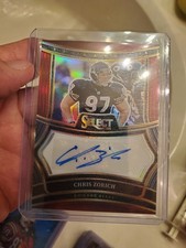 2024 Panini Select Chris Zorich Signatures Maroon Prizm #44/75 Auto #SP-CZH